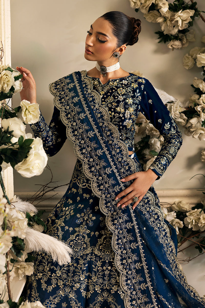 Gulaal | Celeste Velvet 24 | Haze - Official Gulaal stockist in UK - Sakeena London