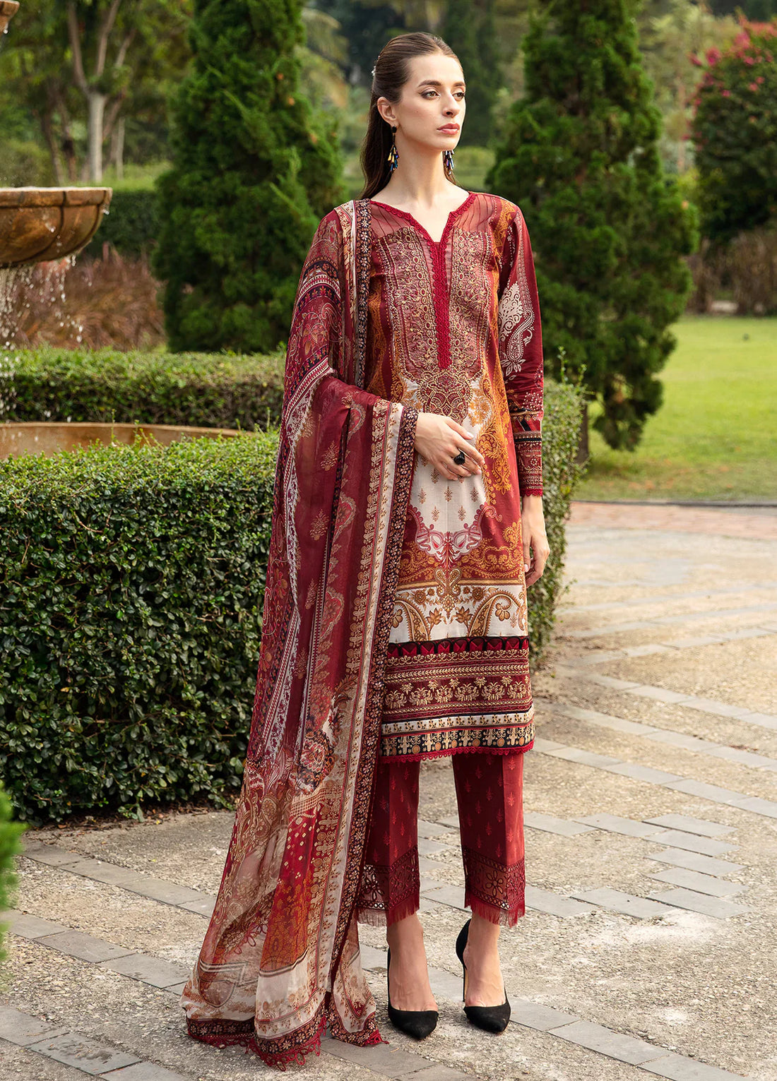 Gulaal | Springtime Ballet | AMARYLLIS (GL-L-24V1-09) - Official Gulaal stockist in UK - Sakeena London