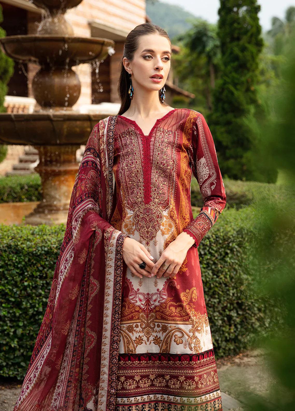 Gulaal | Springtime Ballet | AMARYLLIS (GL-L-24V1-09) - Official Gulaal stockist in UK - Sakeena London