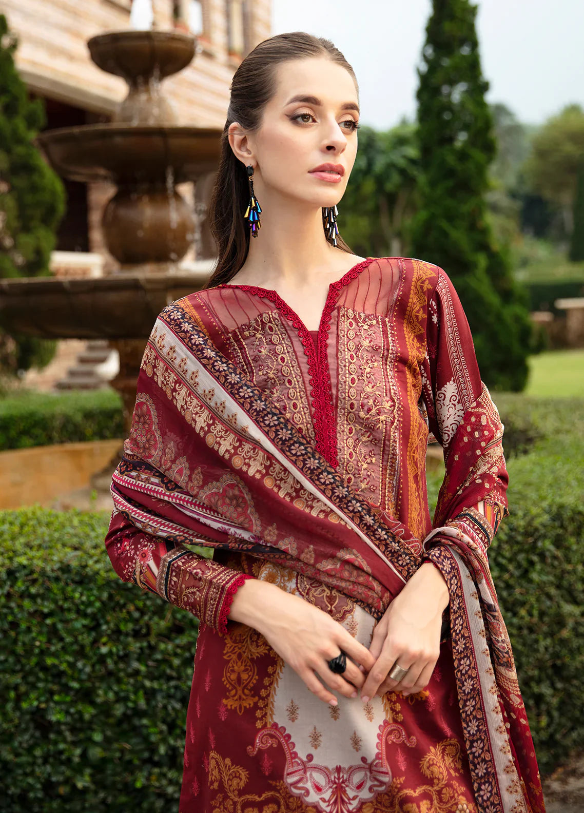 Gulaal | Springtime Ballet | AMARYLLIS (GL-L-24V1-09) - Official Gulaal stockist in UK - Sakeena London