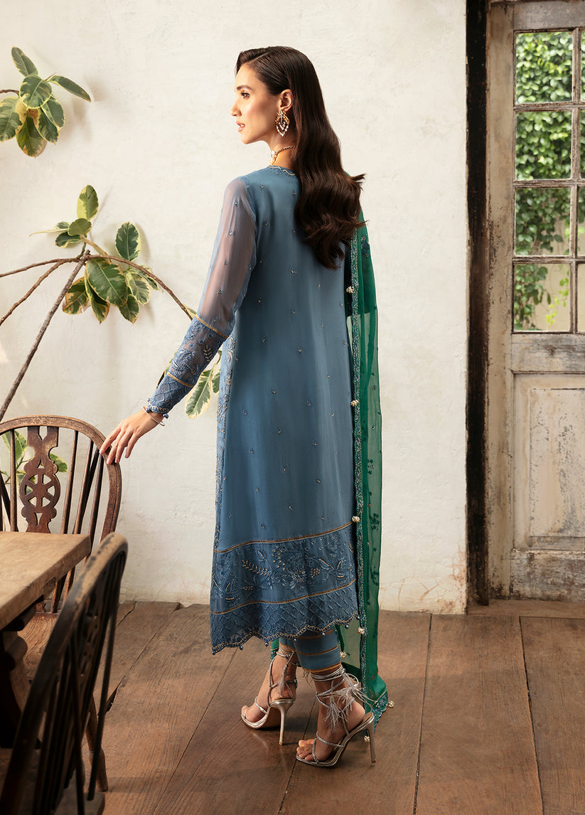 Gulaal | Embroidered Chiffon Eid Collection | HELIA - Official Gulaal stockist in UK - Sakeena London