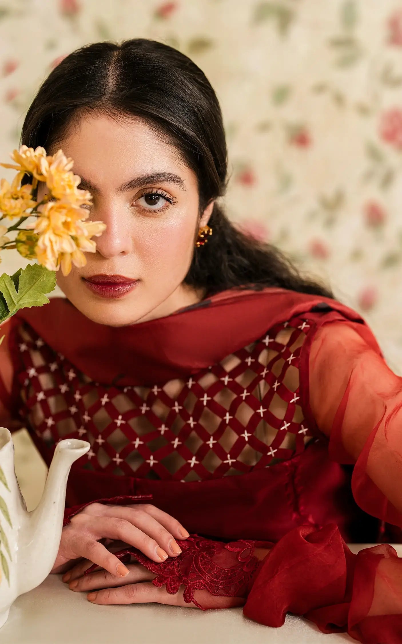 Asifa and Nabeel | Meraki Vintage 25 | Gulaal (MVL25-20) - Official Asifa and Nabeel stockist in UK - Sakeena London