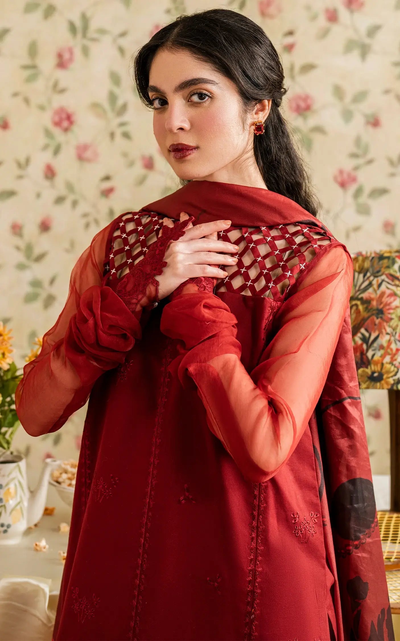 Asifa and Nabeel | Meraki Vintage 25 | Gulaal (MVL25-20) - Official Asifa and Nabeel stockist in UK - Sakeena London