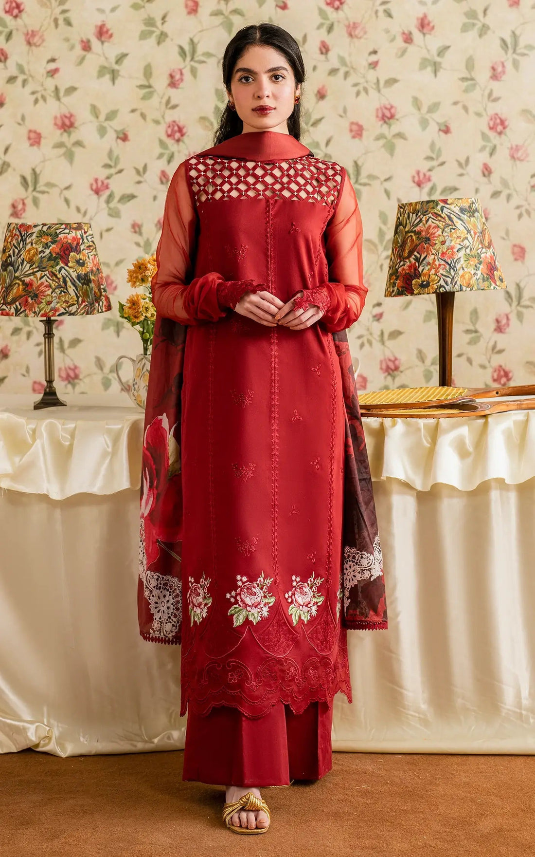 Asifa and Nabeel | Meraki Vintage 25 | Gulaal (MVL25-20) - Official Asifa and Nabeel stockist in UK - Sakeena London