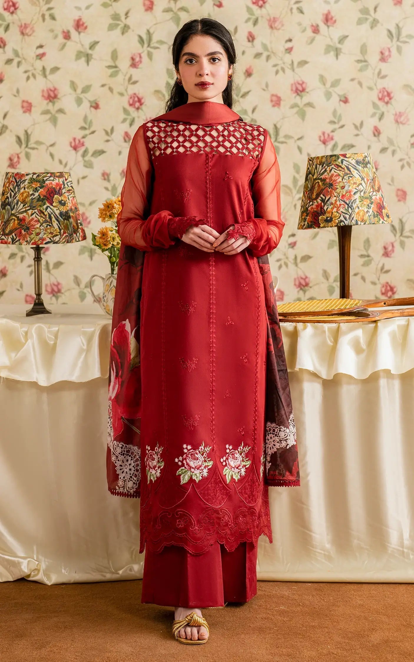 Asifa and Nabeel | Meraki Vintage 25 | Gulaal (MVL25-20) - Official Asifa and Nabeel stockist in UK - Sakeena London