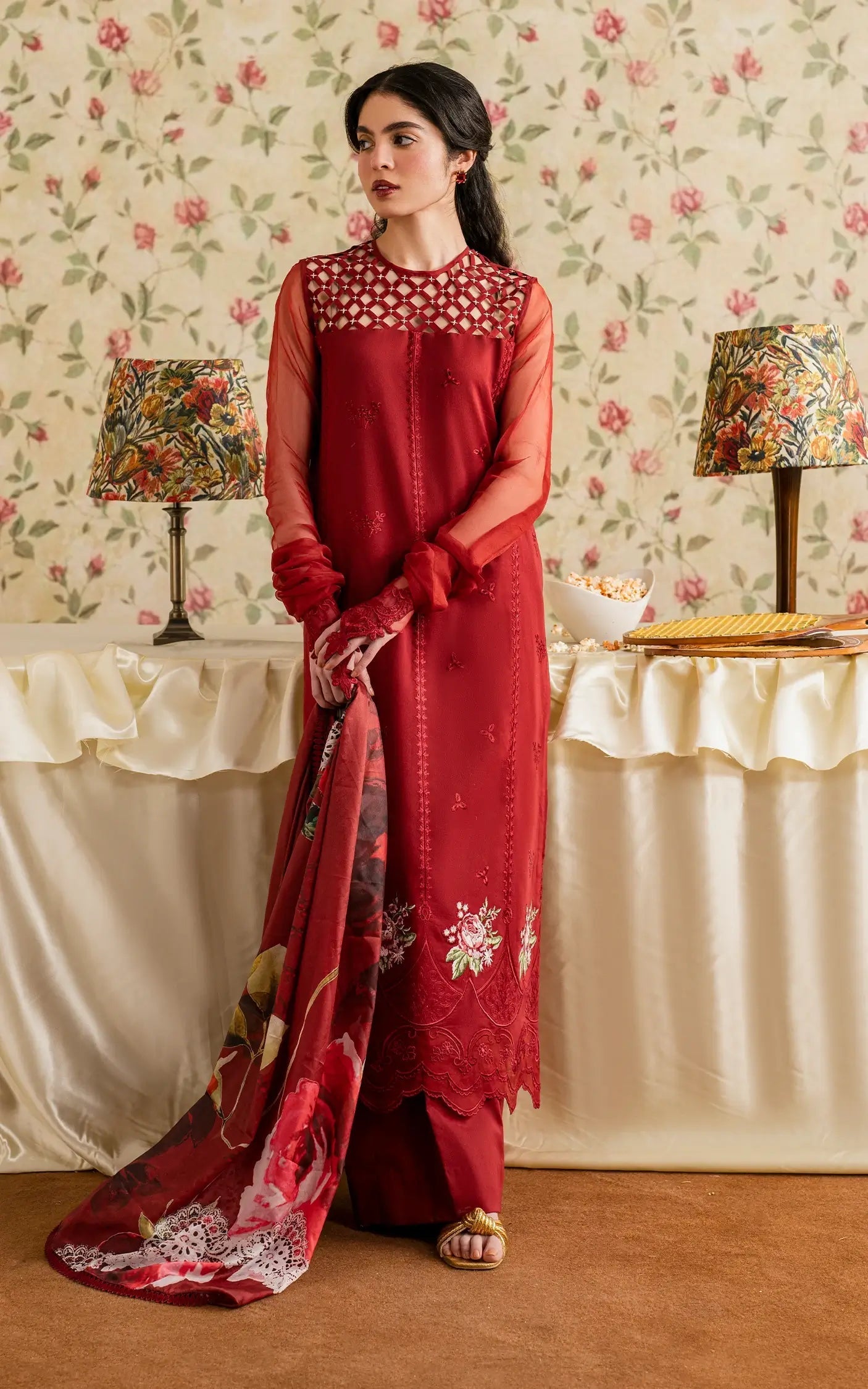 Asifa and Nabeel | Meraki Vintage 25 | Gulaal (MVL25-20) - Official Asifa and Nabeel stockist in UK - Sakeena London