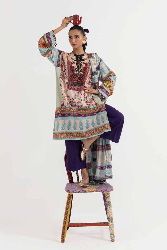 Sana Safinaz | Mahay Winter 25 | H255-001A-3CY - Official Sana Safinaz stockist in UK - Sakeena London