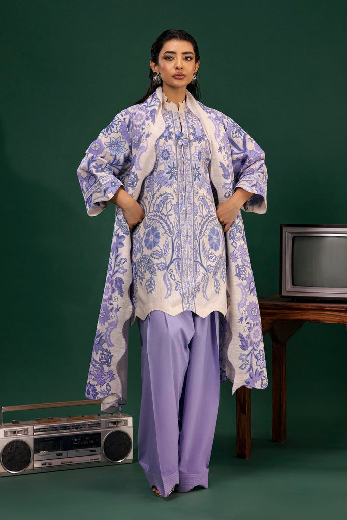 Sana Safinaz | Mahay Winter 25 | H255-002A-2BQ - Official Sana Safinaz stockist in UK - Sakeena London