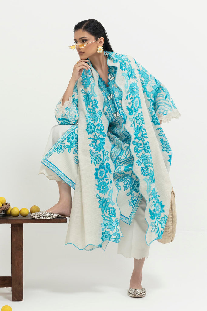 Sana Safinaz | Mahay Winter 25 | H255-002B-2BQ - Official Sana Safinaz stockist in UK - Sakeena London