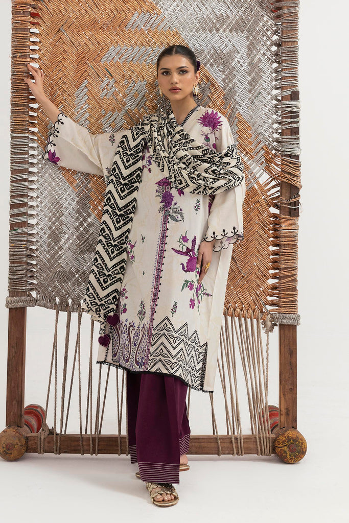 Sana Safinaz | Mahay Winter 25 | H255-004B-3CY - Official Sana Safinaz stockist in UK - Sakeena London