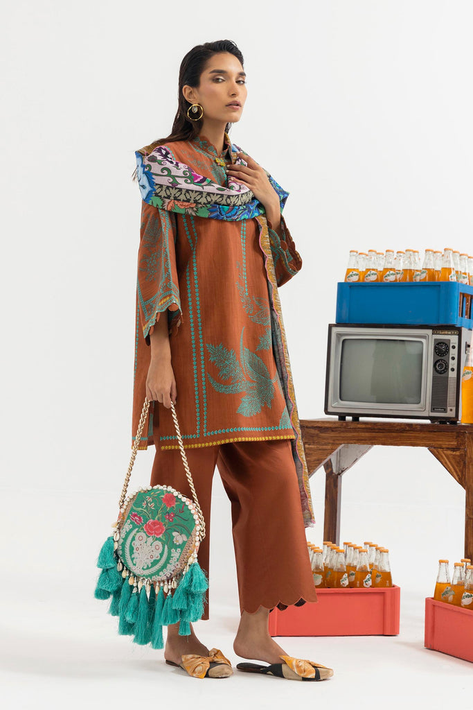 Sana Safinaz | Mahay Winter 25 | H255-005B-3CQ - Official Sana Safinaz stockist in UK - Sakeena London