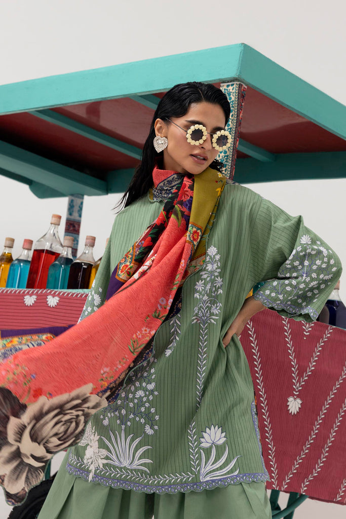 Sana Safinaz | Mahay Winter 25 | H255-006B-3CQ - Official Sana Safinaz stockist in UK - Sakeena London