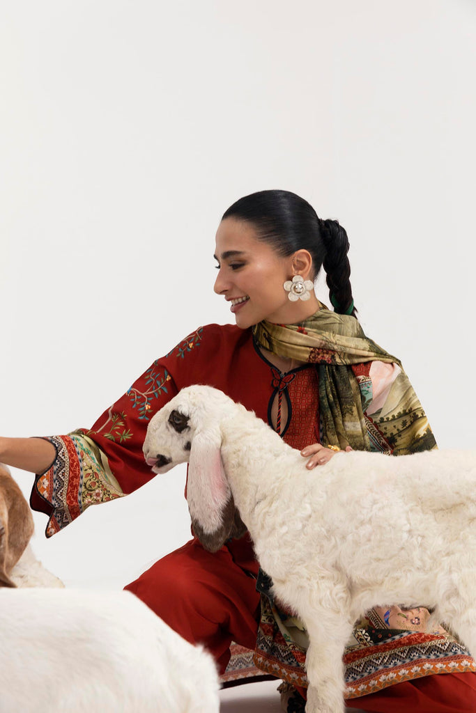 Sana Safinaz | Mahay Winter 25 | H255-009A-2DA - Official Sana Safinaz stockist in UK - Sakeena London