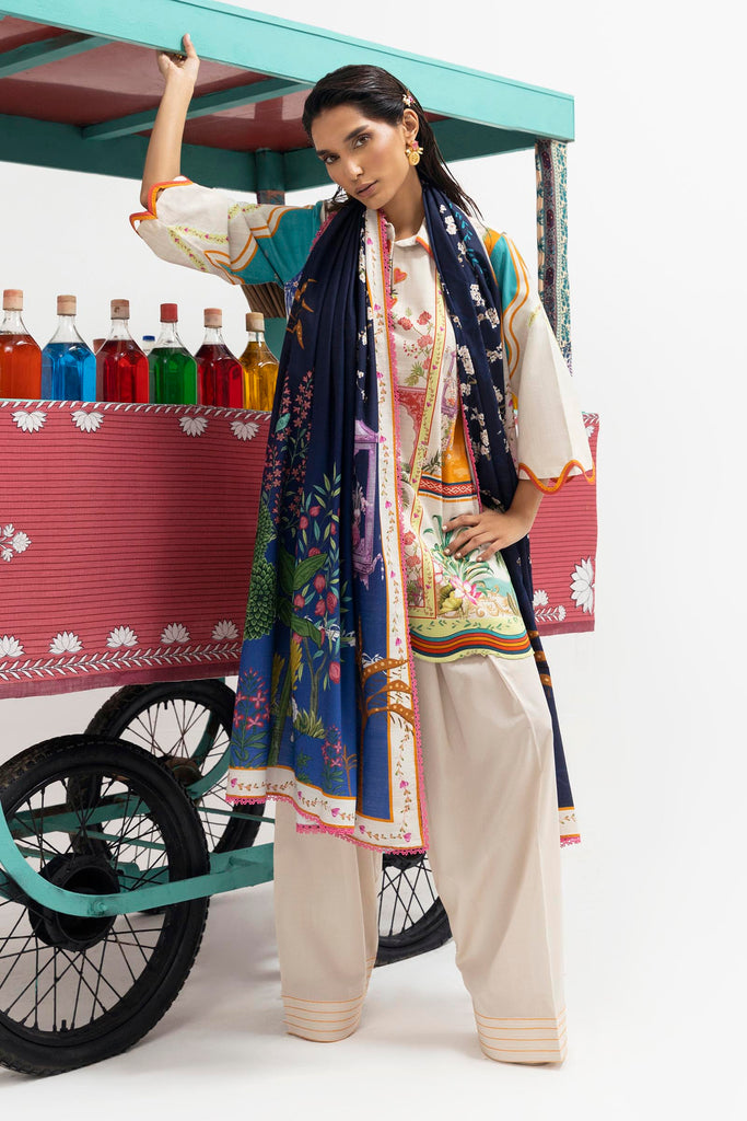 Sana Safinaz | Mahay Winter 25 | H255-010A-2Q - Official Sana Safinaz stockist in UK - Sakeena London