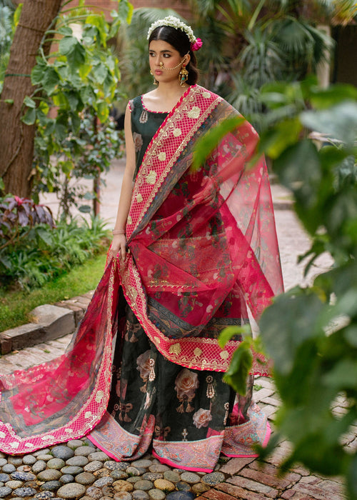 Ali Xeeshan | Chanda Luxury Pret | Green Forest - Official Ali Xeeshan stockist in UK - Sakeena London