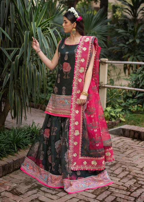 Ali Xeeshan | Chanda Luxury Pret | Green Forest - Official Ali Xeeshan stockist in UK - Sakeena London