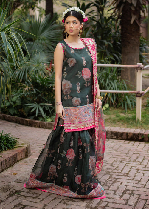 Ali Xeeshan | Chanda Luxury Pret | Green Forest - Official Ali Xeeshan stockist in UK - Sakeena London