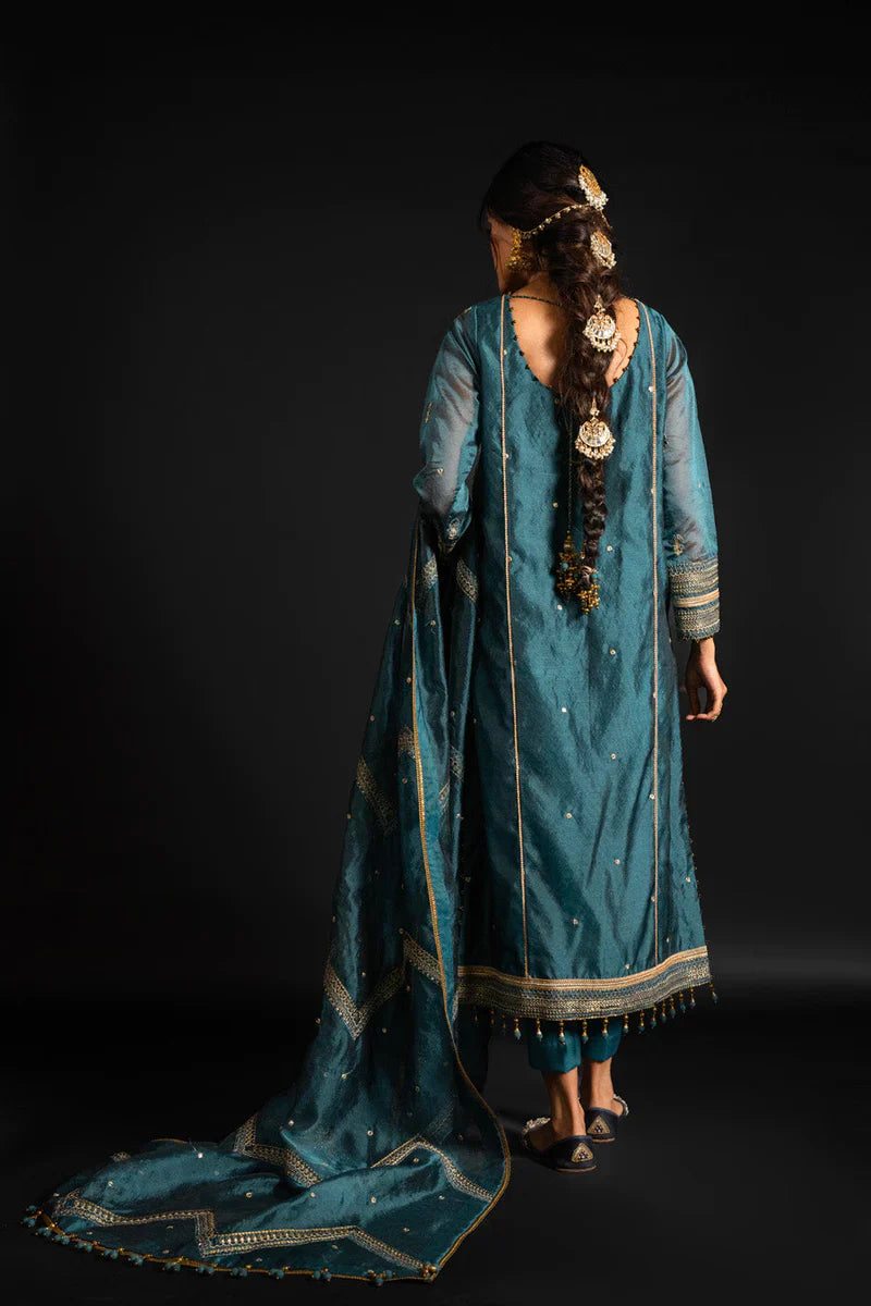 Alkaram | Heavy Formals 24 | HF-01-24-Teal - Official Alkaram stockist in UK - Sakeena London