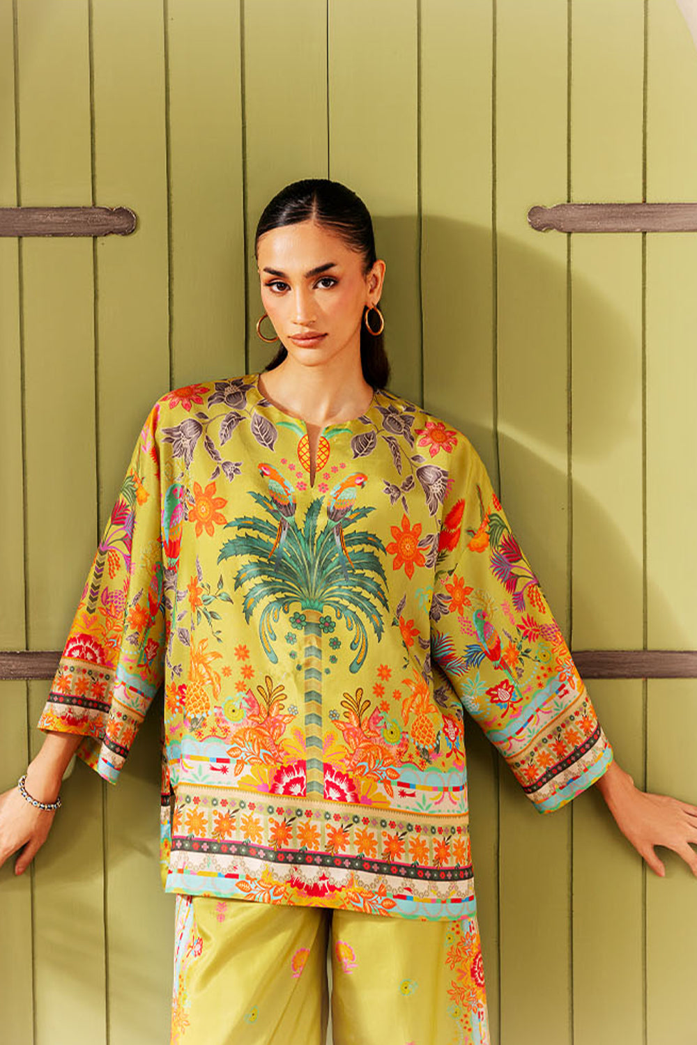 Saira Rizwan | Silk Coords 25 | PALM SUGAR - SRSP-25-04 - Official Saira Rizwan stockist in UK - Sakeena London
