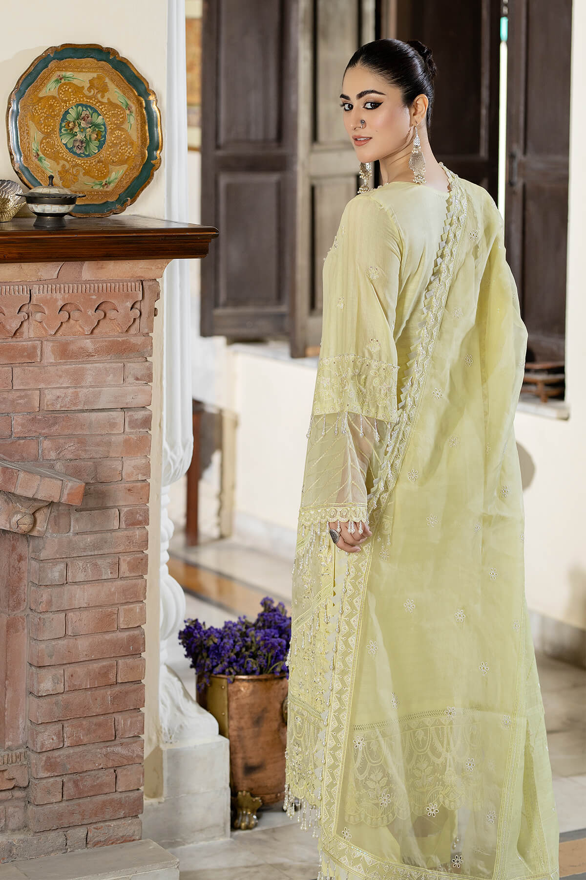 Raeesa Premium | Kimora Lawn Collection | Kimora | HL-20 Sunbul - Official Raeesa Premium stockist in UK - Sakeena London