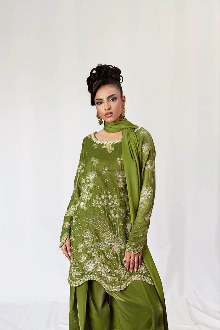 Saira Rizwan | Velvet Pret 25 | KAHWA-SRVP25-08 - Official Saira Rizwan stockist in UK - Sakeena London