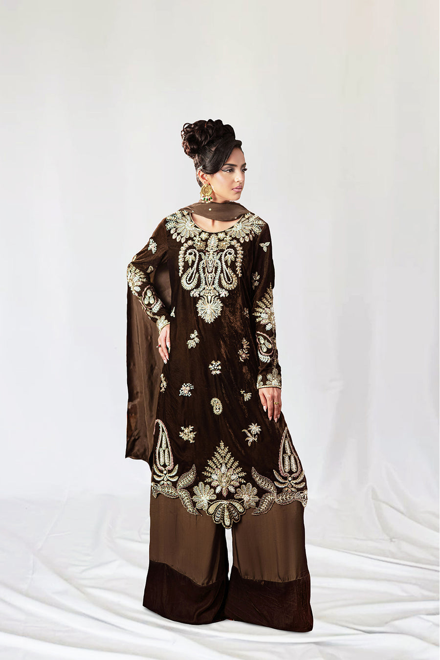 Saira Rizwan | Velvet Pret 25 | GURR-SRVP25-09 - Official Saira Rizwan stockist in UK - Sakeena London