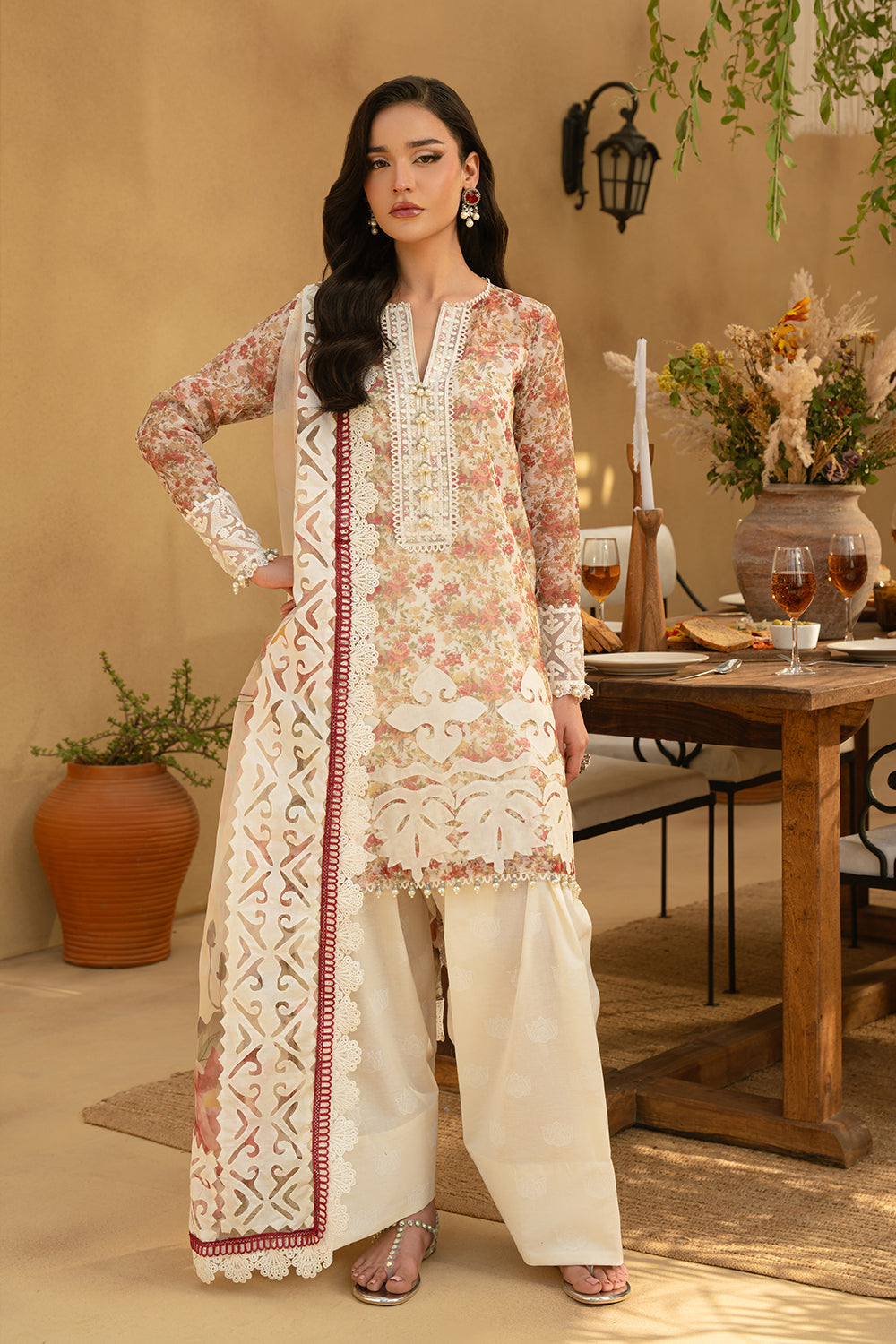 Saira Rizwan | Luxury Lawn 25 | MAYA-SRL25-06 - Official Saira Rizwan stockist in UK - Sakeena London