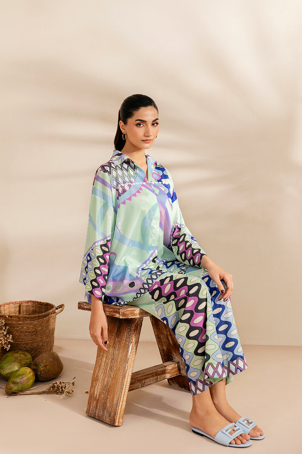 Saira Rizwan | Silk Coords 25 | PARADISE PRISM - SRSP-25-05 - Official Saira Rizwan stockist in UK - Sakeena London