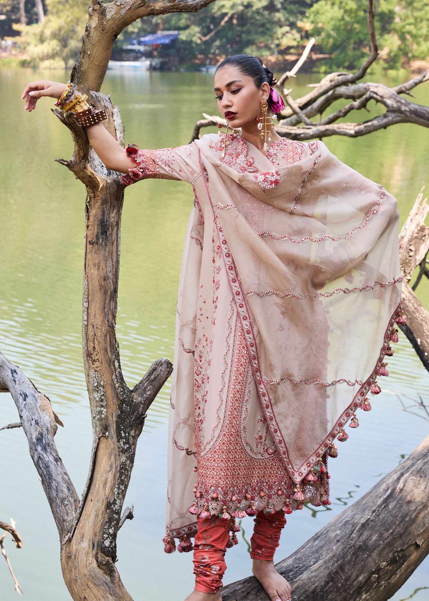 Hussain Rehar | Luxury Lawn 25 | Mari - Official Hussain Rehar stockist in UK - Sakeena London