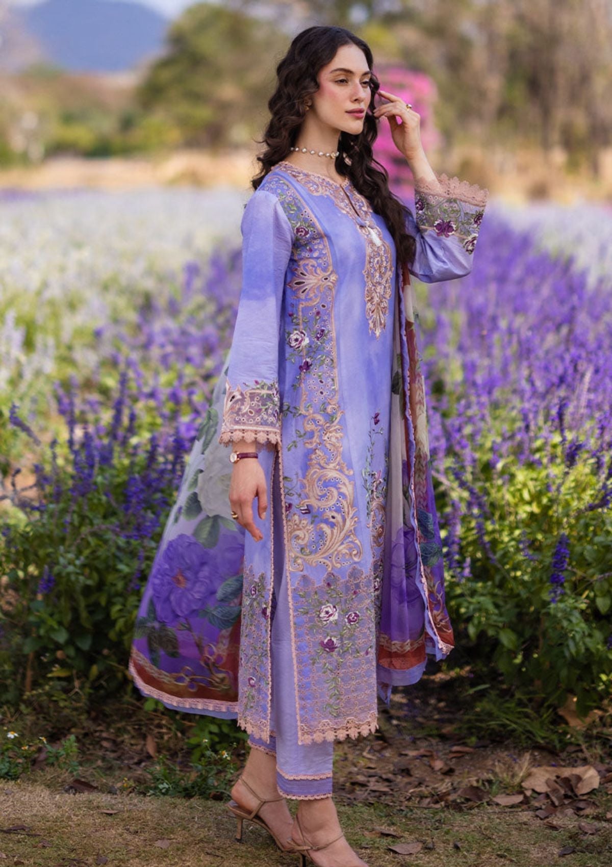 Lawn Collection - Mushq - Hemline - The Secret Garden - MH#5A