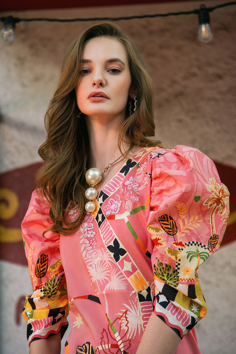 Mushq | La Dolce Hemline Prints 25 | Spring Avenue - Official Mushq stockist in UK - Sakeena London