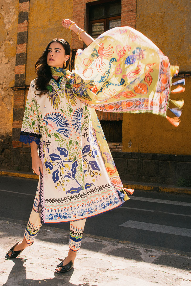 Mushq | La Dolce Hemline Prints 25 | Magnolias - Official Mushq stockist in UK - Sakeena London