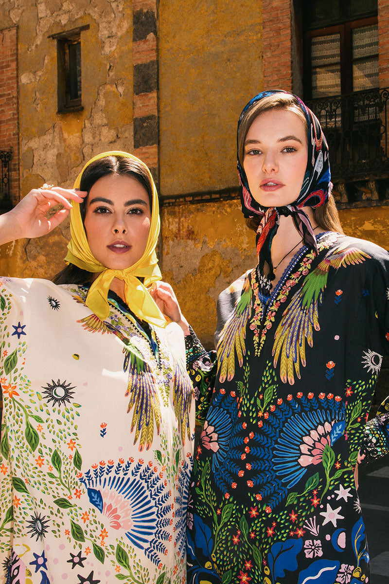 Mushq | La Dolce Hemline Prints 25 | Magnolias - Official Mushq stockist in UK - Sakeena London