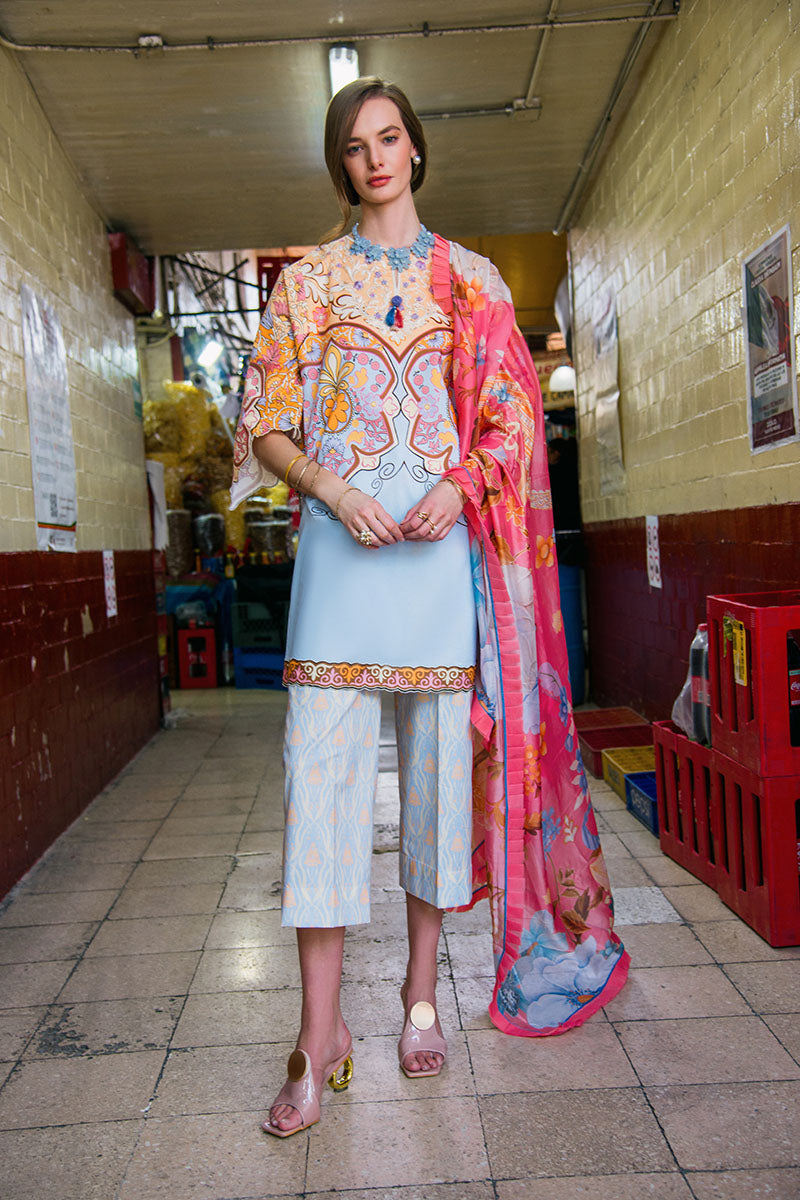 Mushq | La Dolce Hemline Prints 25 | Water Lily - Official Mushq stockist in UK - Sakeena London