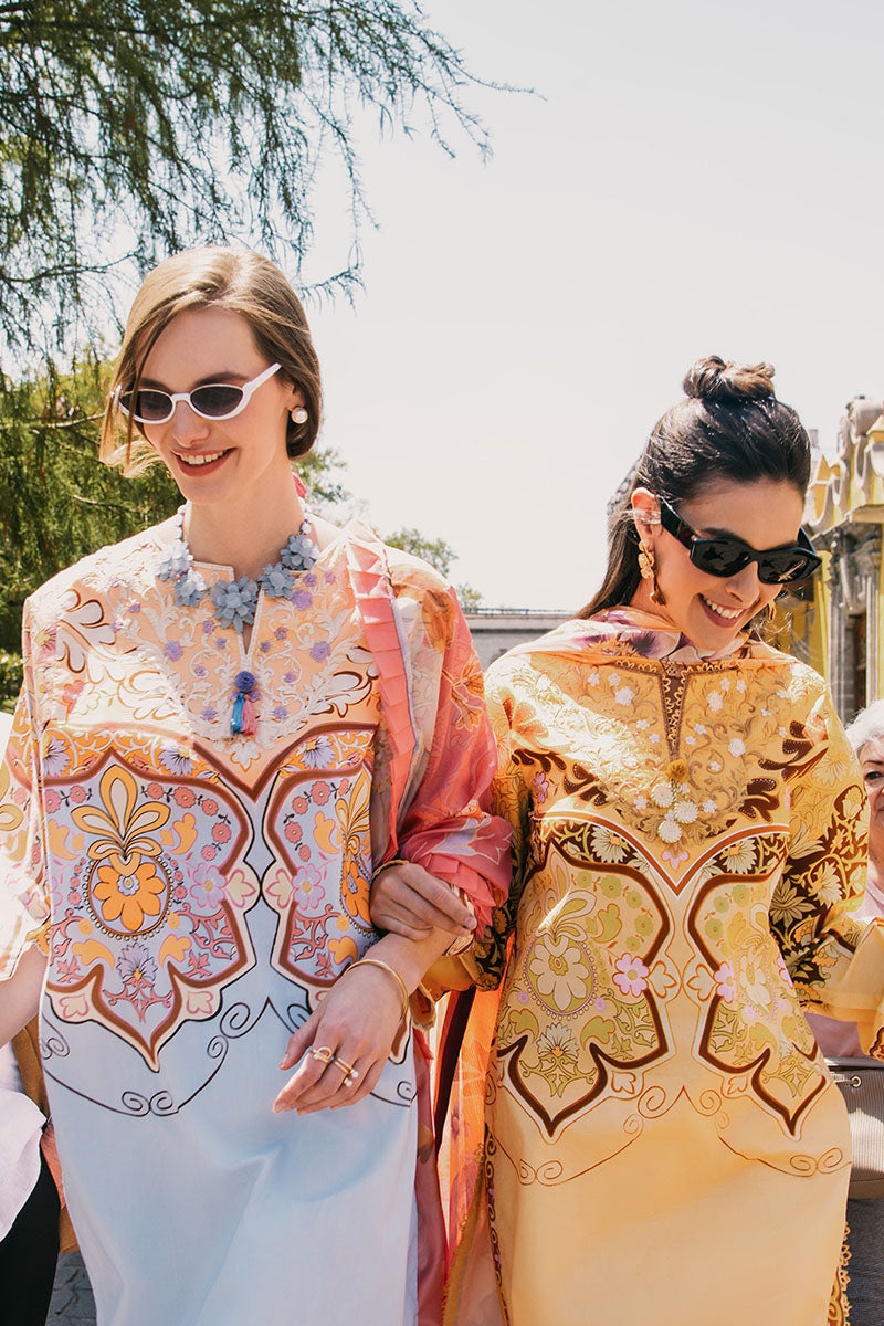Mushq | La Dolce Hemline Prints 25 | Water Lily - Official Mushq stockist in UK - Sakeena London