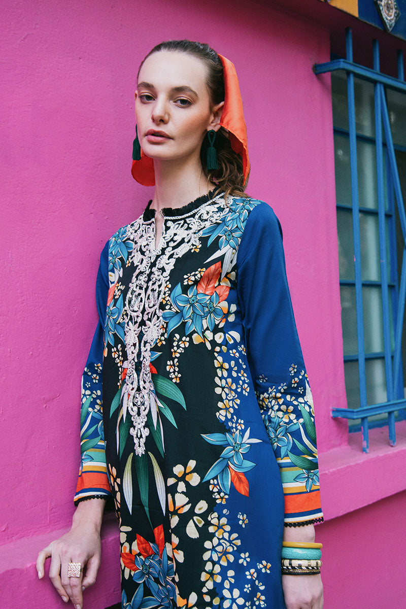 Mushq | La Dolce Hemline Prints 25 | Life of Irises - Official Mushq stockist in UK - Sakeena London