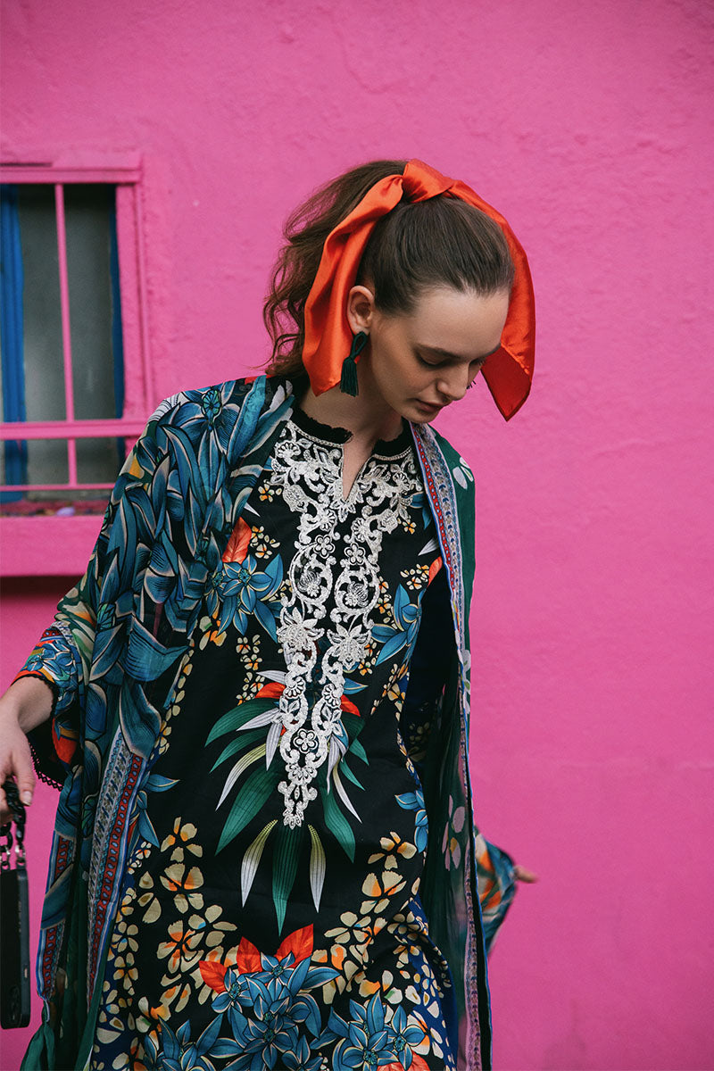 Mushq | La Dolce Hemline Prints 25 | Life of Irises - Official Mushq stockist in UK - Sakeena London