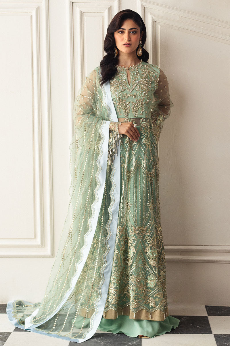 Mushq | Hemline Aura Debut Wedding Formals | PISTACHIO - Official Mushq stockist in UK - Sakeena London