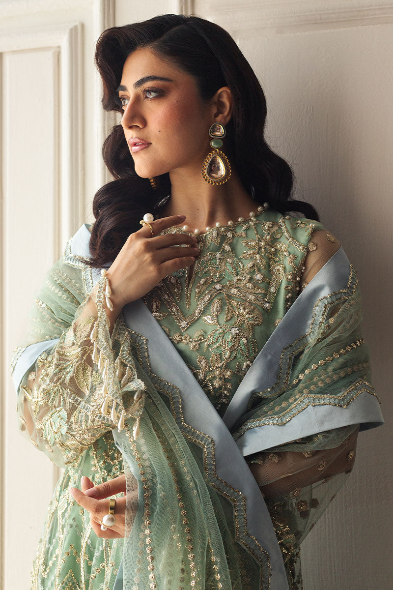 Mushq | Hemline Aura Debut Wedding Formals | PISTACHIO - Official Mushq stockist in UK - Sakeena London