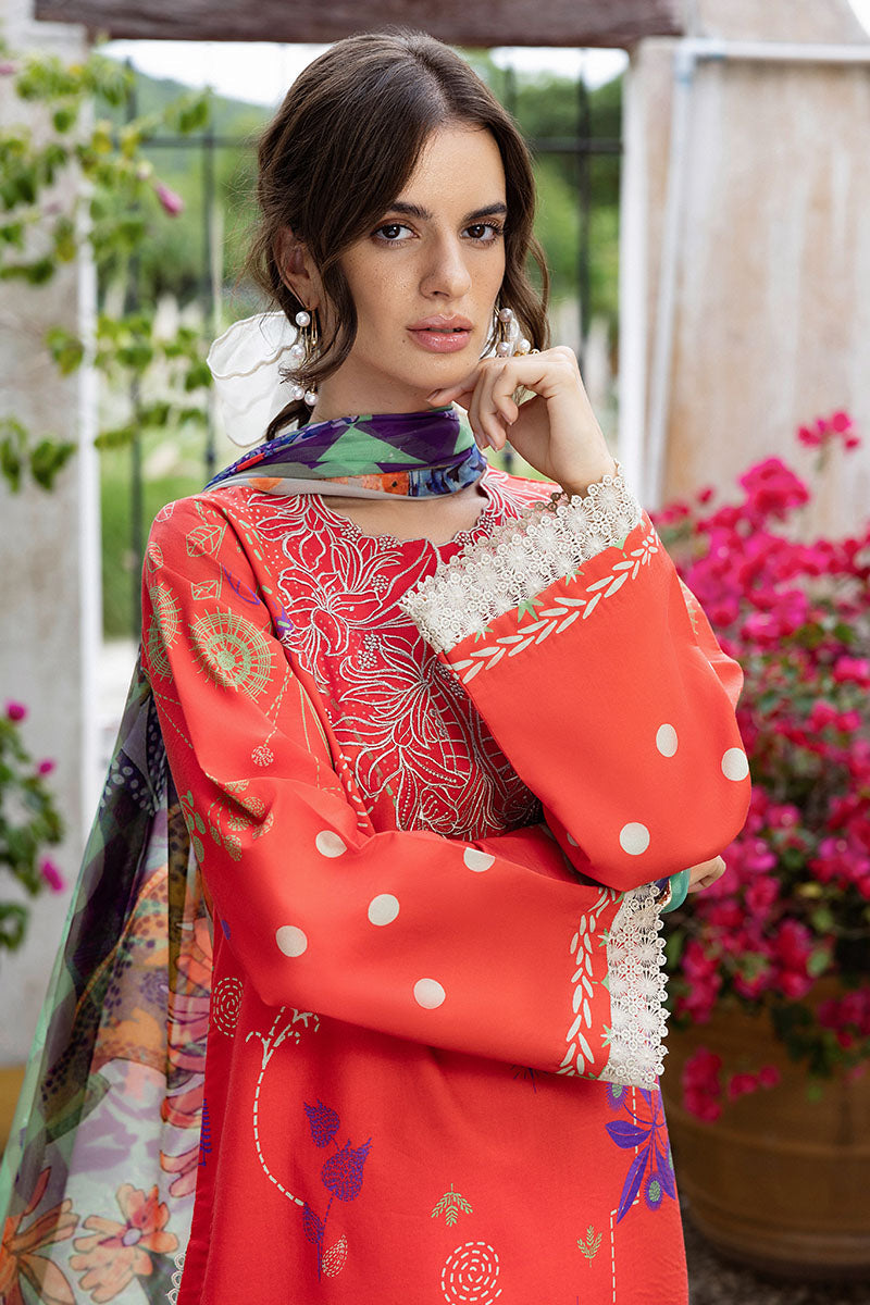 Mushq | Mirasol Printed Cambric | Carmin Rosa - Official Mushq stockist in UK - Sakeena London