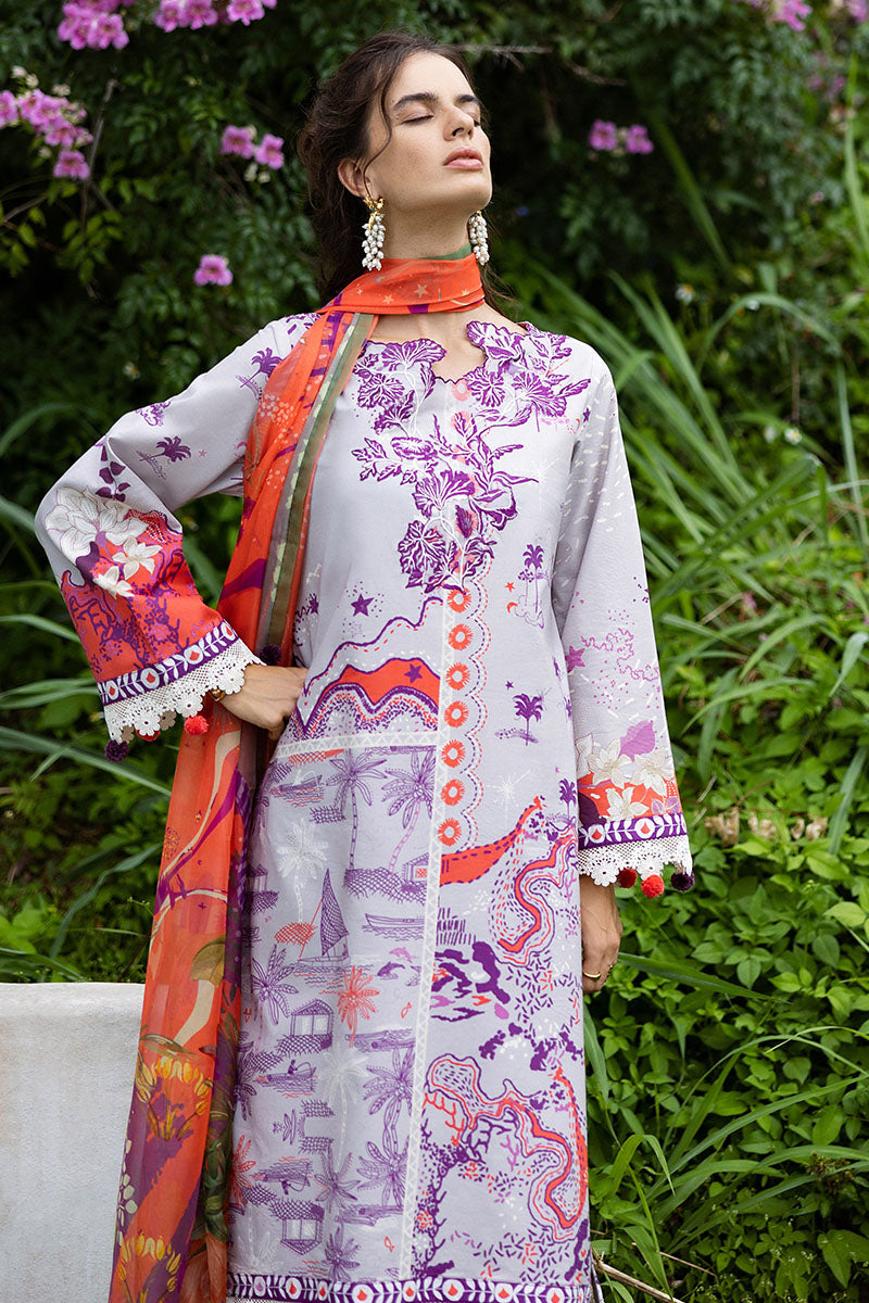 Mushq | Mirasol Printed Cambric | Luna Plata - Official Mushq stockist in UK - Sakeena London