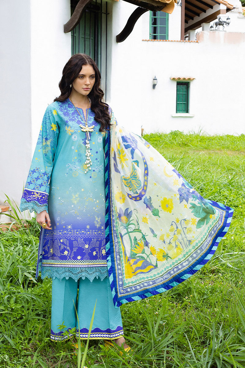 Mushq | Mirasol Printed Cambric | Mar Azul - Official Mushq stockist in UK - Sakeena London
