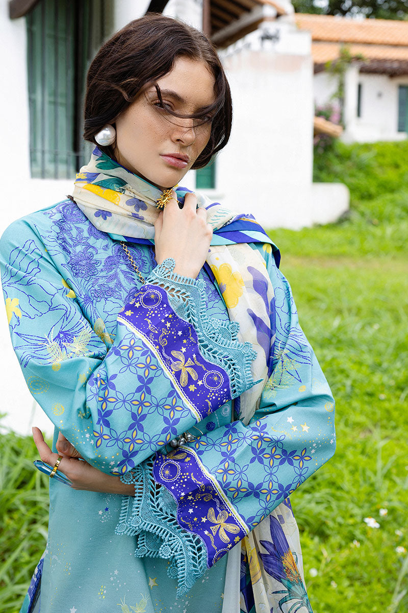 Mushq | Mirasol Printed Cambric | Mar Azul - Official Mushq stockist in UK - Sakeena London