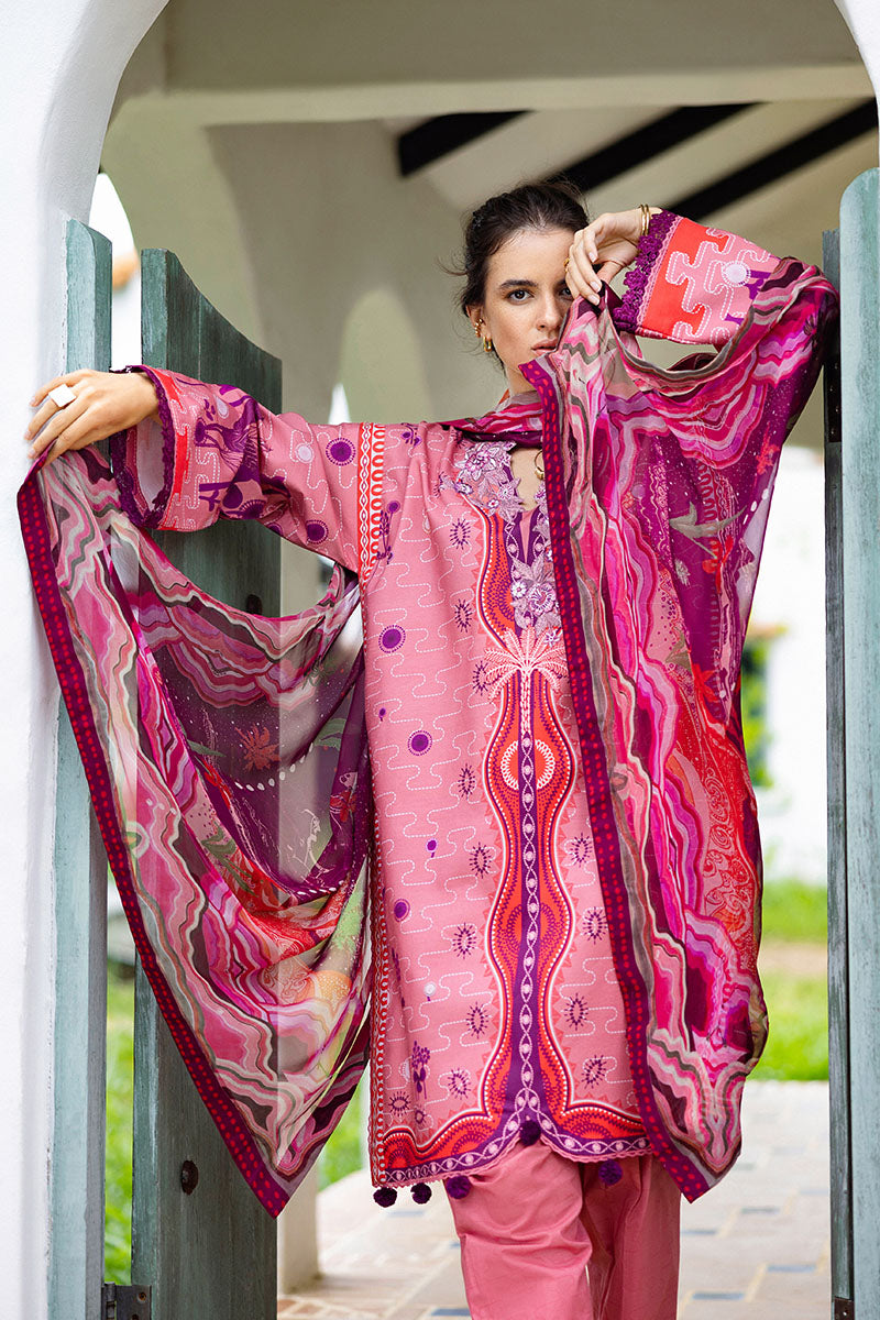 Mushq | Mirasol Printed Cambric | Coral Mar - Official Mushq stockist in UK - Sakeena London