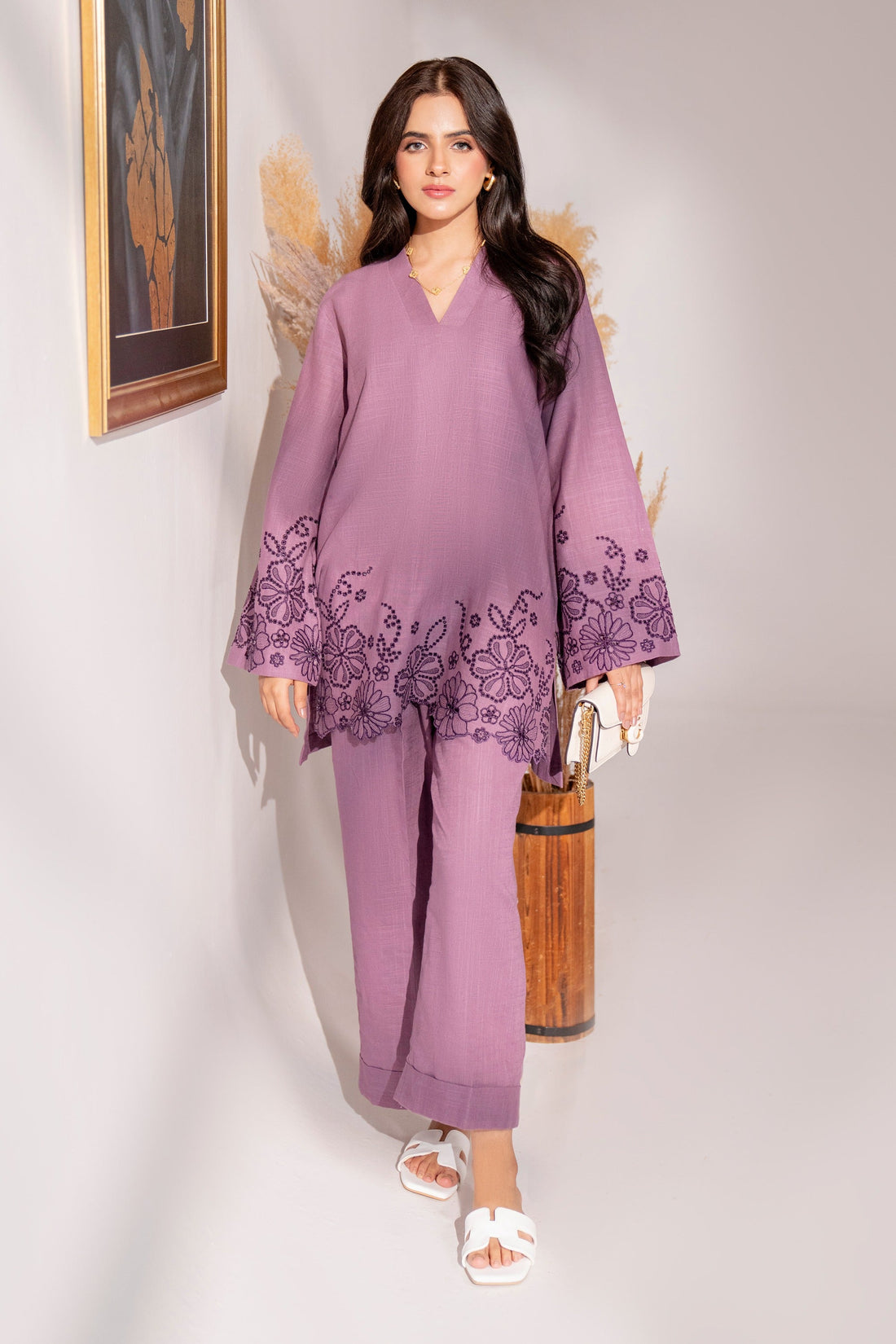 Hana | Khaddar Edit | Mauve - Official Hana stockist in UK - Sakeena London