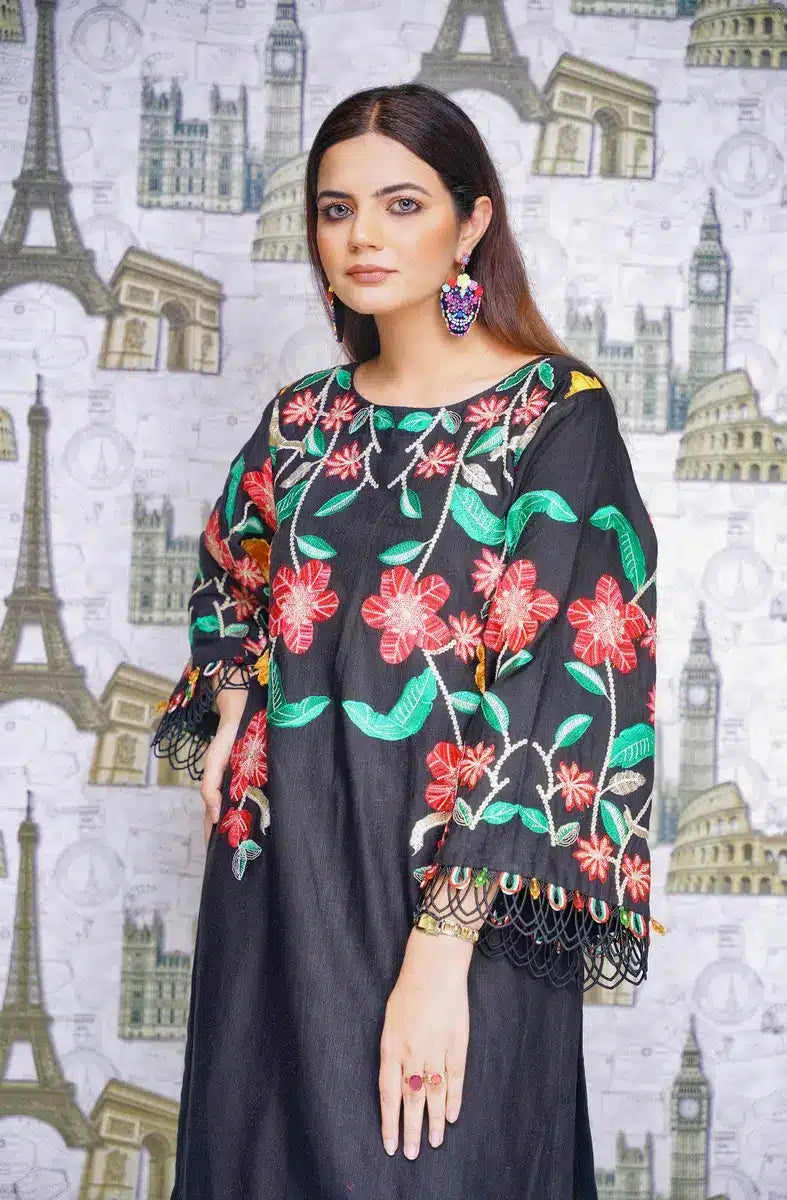 Hoorain Basics | Slub Winter 23 | HB-BLK1 - Official Hoorain Basics stockist in UK - Sakeena London