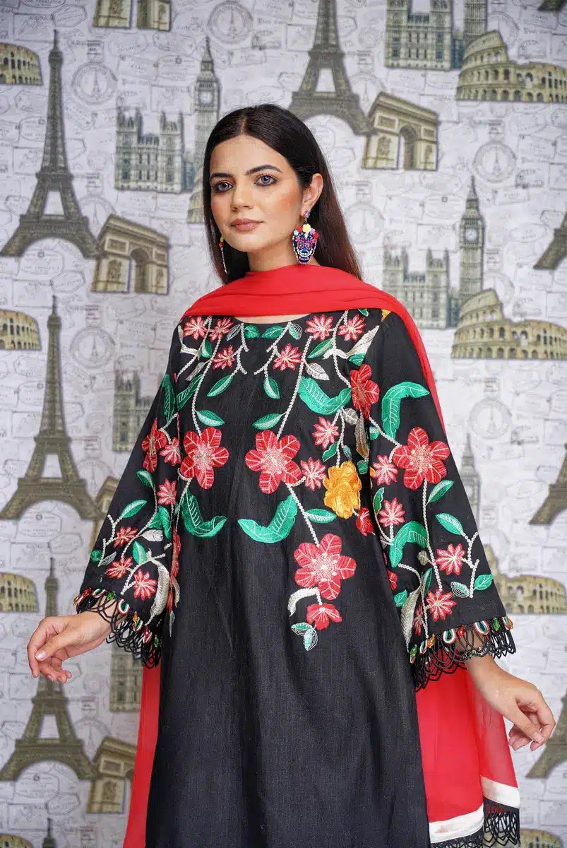 Hoorain Basics | Slub Winter 23 | HB-BLK1 - Official Hoorain Basics stockist in UK - Sakeena London