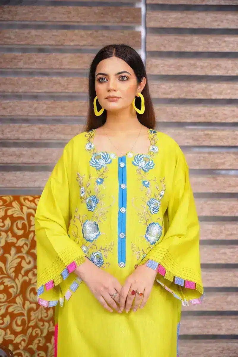Hoorain Basics | Slub Winter 23 | HB-YLW - Official Hoorain Basics stockist in UK - Sakeena London