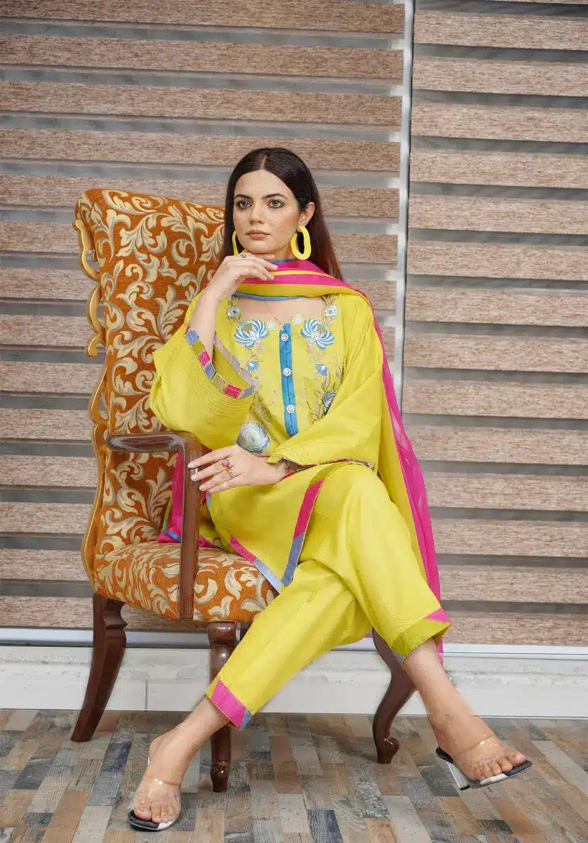 Hoorain Basics | Slub Winter 23 | HB-YLW - Official Hoorain Basics stockist in UK - Sakeena London