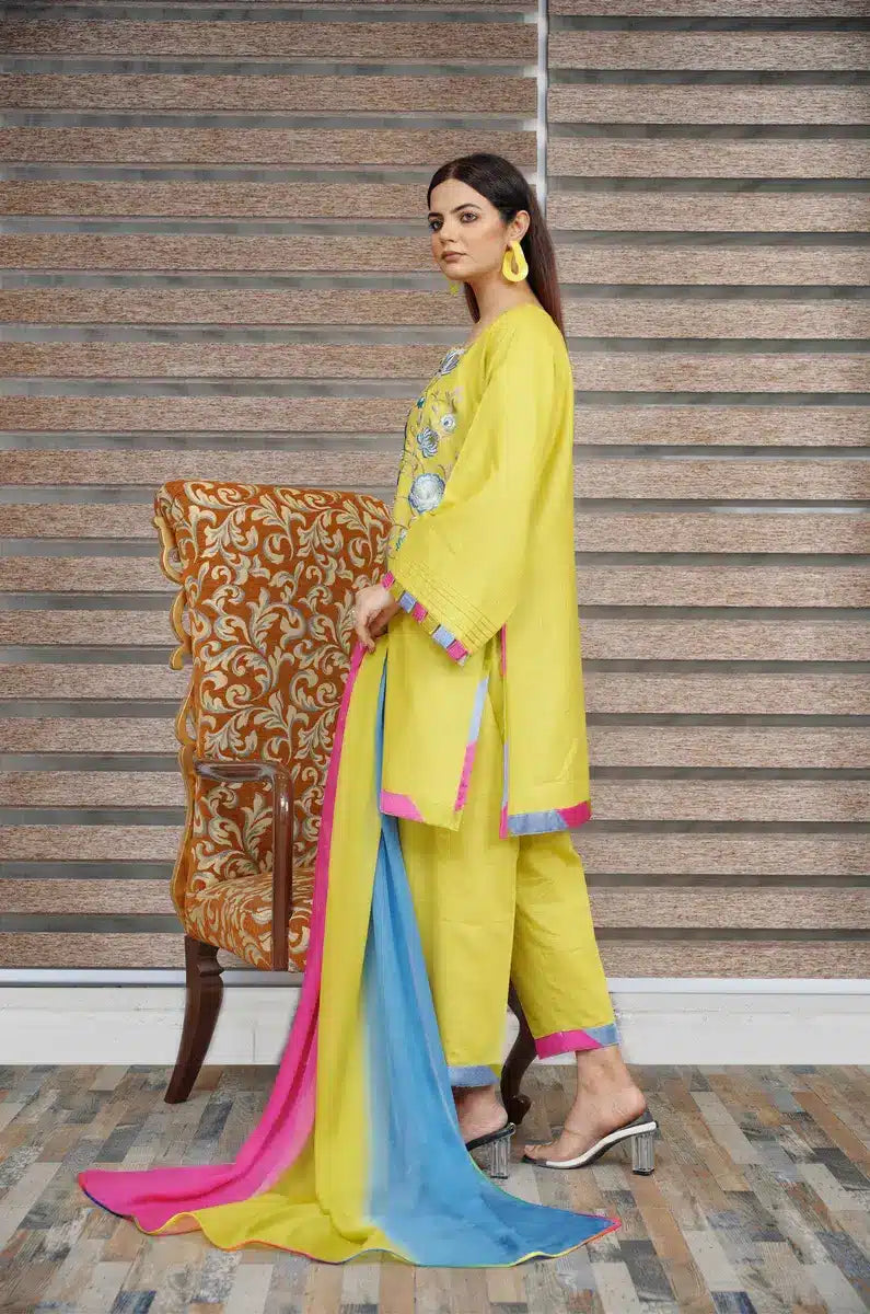 Hoorain Basics | Slub Winter 23 | HB-YLW - Official Hoorain Basics stockist in UK - Sakeena London